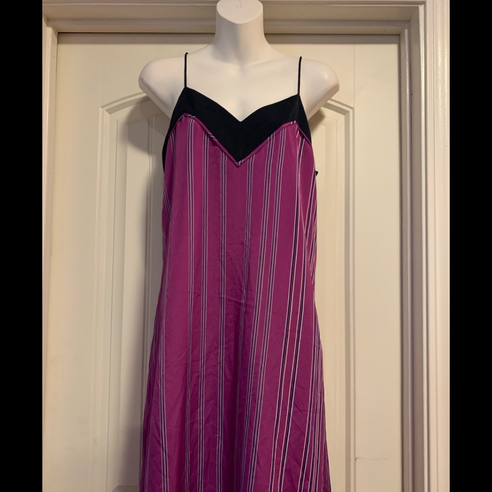 Armani Exchange purple stripe dress!!✨🖤